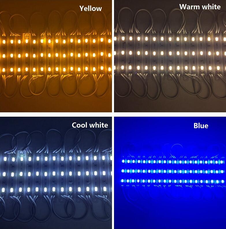 

5630 Modules DC 12V 3Leds Waterproof Outdoor Light IP65 White Red Blue Green Sign Led Back Lights For Channel Letters