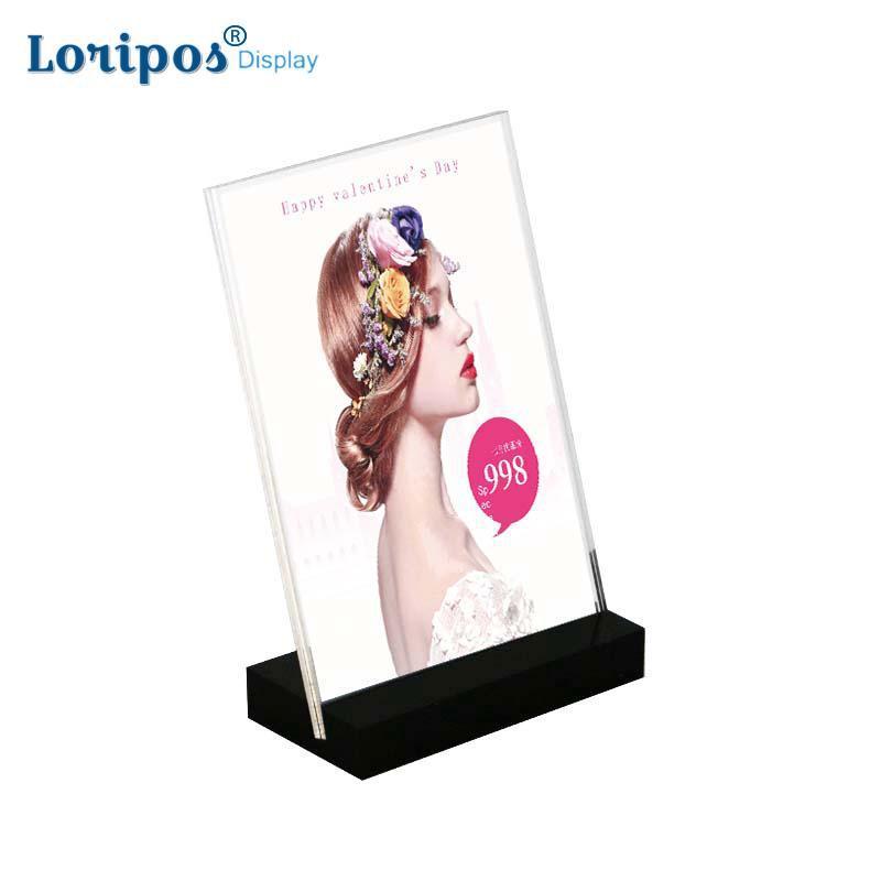 Frames And Mouldings 150x100m Wedding Name Card Display Frame Acrylic Label Holder Rack Price Tag Desk Sign Clip Po Stand-image-706229250