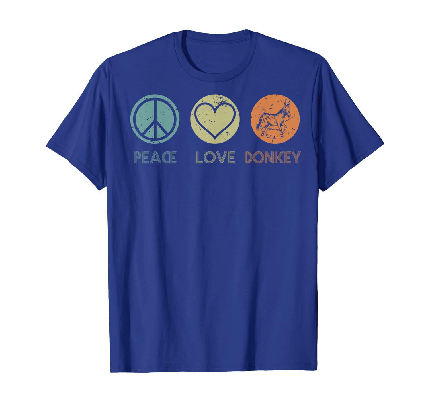 

vintage peace love donkey tshirt funny donkey lover gifts, White;black