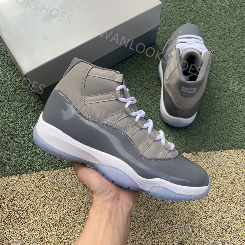 

Men 11s UNC 11 jumpman Basketball shoes Medium White Cool Grey Junior Jogging Sport Sneakers Trainers Size 40-47, Blue