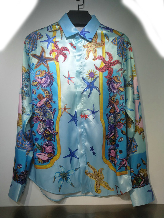 

seestern Brand clothing Dress shirts 3D print Medusa shirts men long sleeve party club designer tops man nightclub snake #05