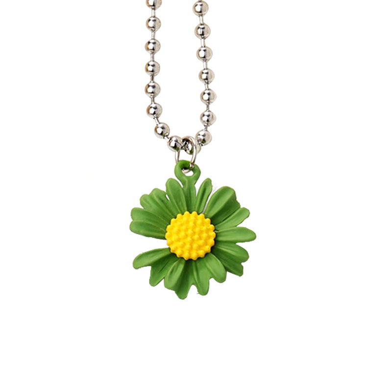 

Sunflower Small Daisy Pendant Necklace For Women Girls Party Summer Beach Fashion Jewelry Accessory Gift Wholesale
