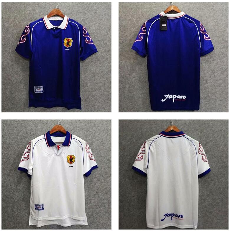 

98/99 Retro version Japan Soccer Jersey Home #8 NAKATA #11 KAZUNAKAYAMA Soccer Shirt 1998 World cup Football Uniforms, 1998 home
