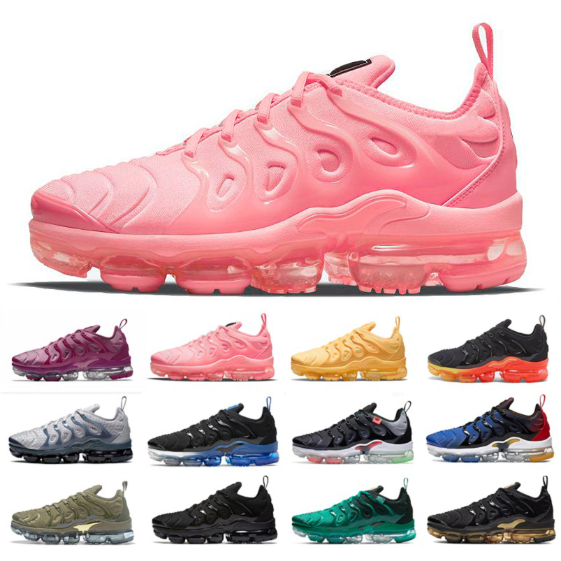 

Plus Tn Mens running shoes fashion USA Knicks Bubblegum Yolk White Volt Atlanta Triple Black Red royal Cherry Pure Platinum men women trainers sports sneakers 36-47, Color#9