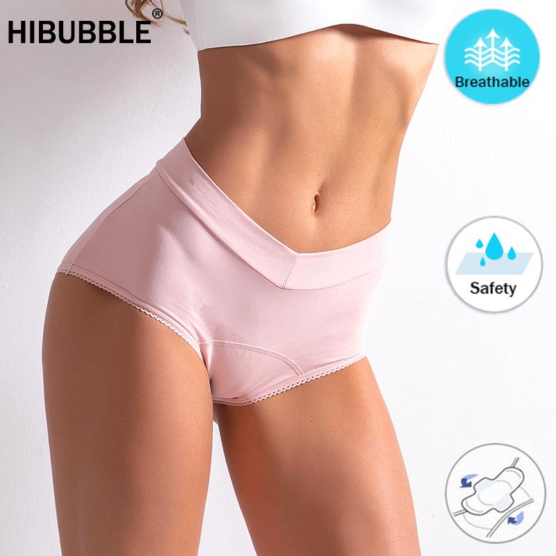 

5XL Underwear Women Leak Proof Menstrual Panties Cotton Antibacterial Physiological High-waist Shape Briefs Lingerie, Random
