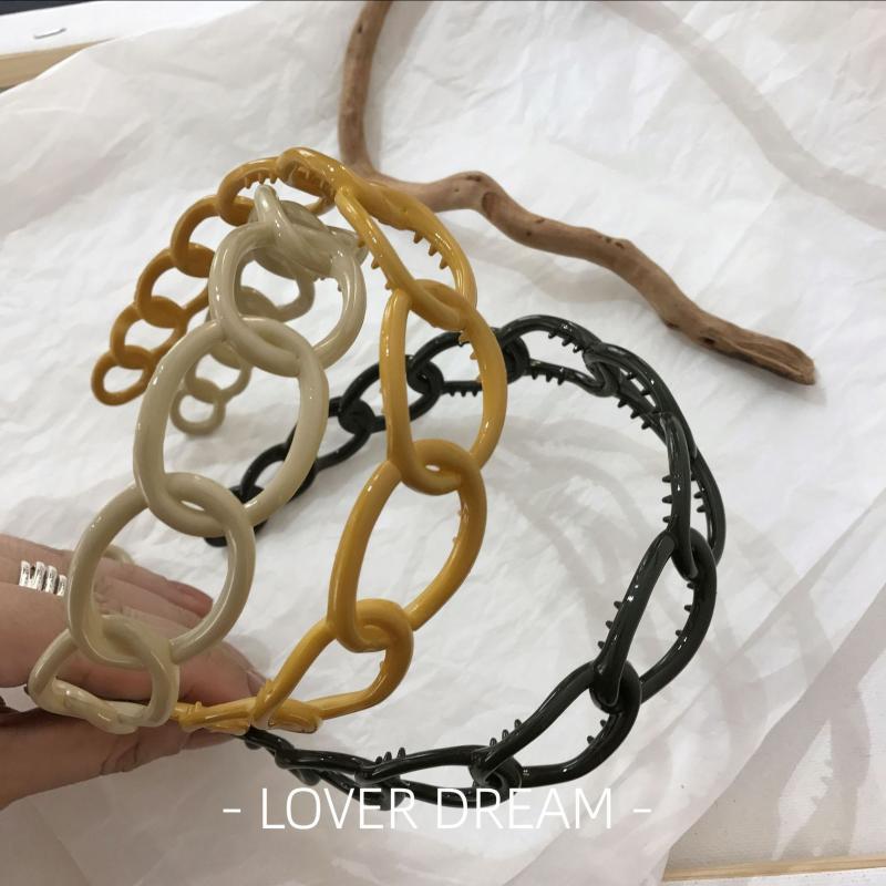 

Hair Clips & Barrettes Woman Girl Korean Headband Simple Temperament Acrylic Hairbands Multicolor Pins Accessories, Golden;silver