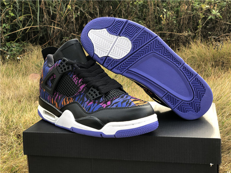 

Genuine Jumpman 4 4s men basketball shoes tiger pattern camouflage mens sports with box full size 40--47.5