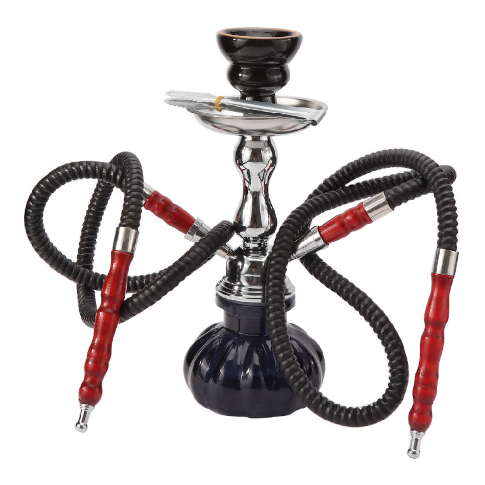 

Arab water pipe shisha hookah small single and double pipe iron complete set of water pipe