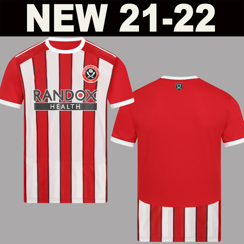 

21 22 SUFC Soccer Jerseys MOUSSET Sheffield kits McBURNIE United 2021 2022 LUNDSTRAM FLECK NORWOOD Football Shirt, 115th kids