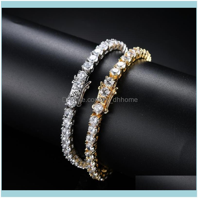 

Link, Bracelets Jewelrylink, Chain Fashion Beautiful Zircon Bracelet Copper Alloy Cubic Zirconia Tennis Hip Hop Jewelry Drop Delivery 2021 U