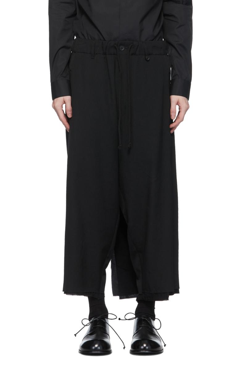 

Men's Pants 27-46 2022 Clothing Catwalk Original Design High Street Wide Leg Culotte Plus Size Costumes, Black