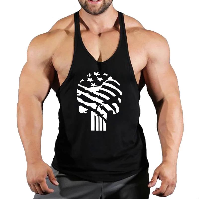 

Men' Tank Tops 2021 Men Fitness Singlet Sleeveless Shirt Cotton Muscle Guys Brand Undershirt For Boy Vest Gyms Clothing Bodybuilding, White;black
