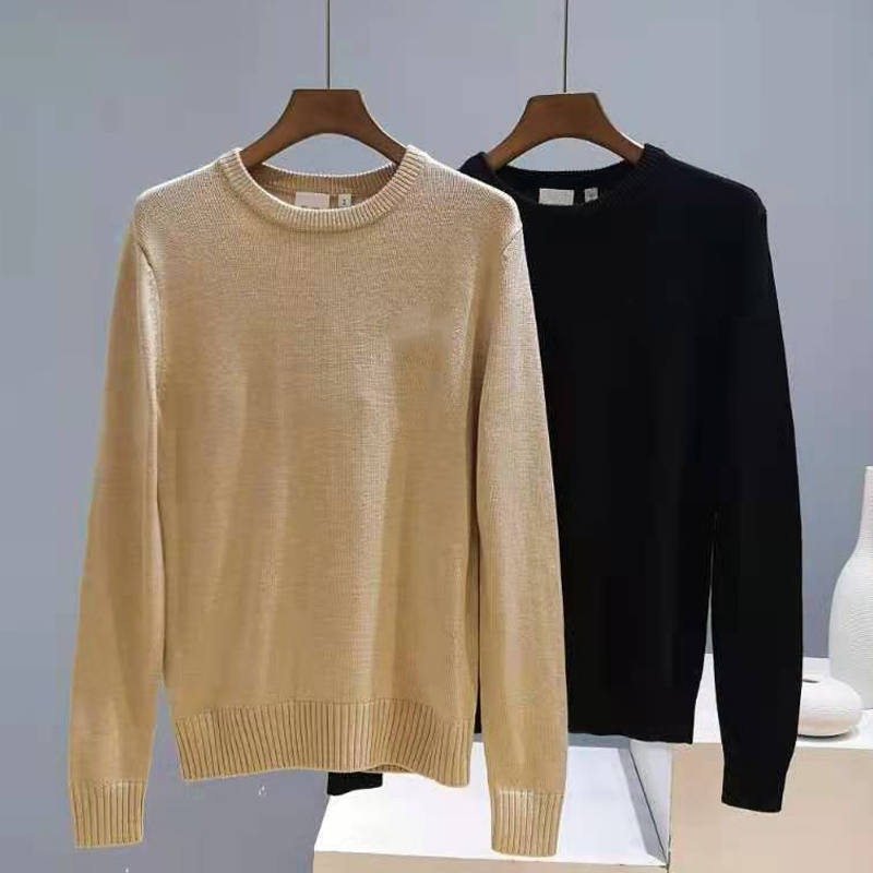 

Men's Classical Sweatshirts sweater branded warmth pulsweetheart winter autumn Simple design male's pullover #14335, Beige