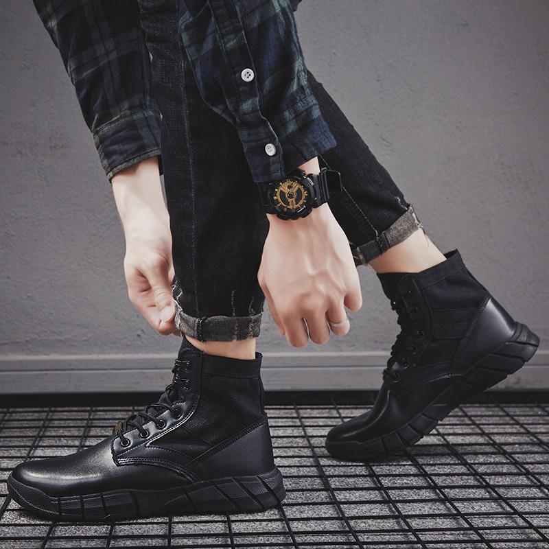 

Boots Shoe Man Sapatos Sale Home Sport White De Black Para Sneaker Shoes Fashion Solid Coturno Mens On Leisure Slip Men Boty