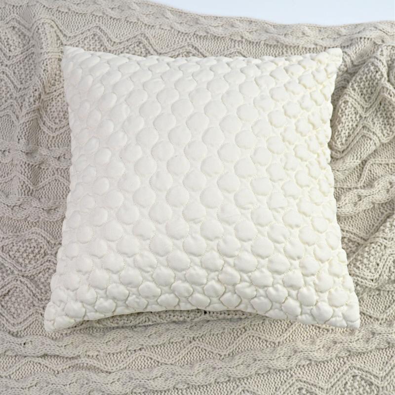 

Cushion/Decorative Pillow 2021 Nordic Solid Cotton Circle Bubble Quilted Cover Sofa Decorative Back Cushions 50x50 White Pillowcase