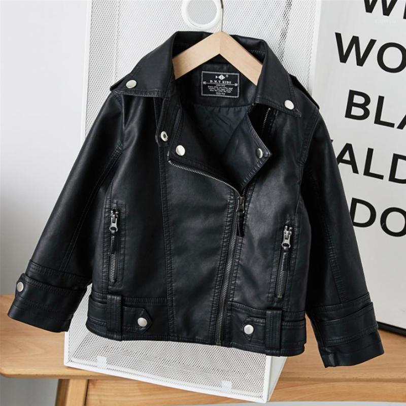 

Jackets Children's PU Leather Jacket 2021 Autumn Boys Moto Faux Coat Modis Kids Clothes Teens Y1837, Blue;gray