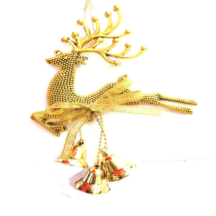 

Christmas Decorations Deer With Bell Pendant 3 Colors Optional Tree Elk Ornaments 2021 Merry Decor For Home