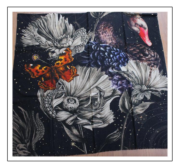 

Scarves Swans And Butterflies Surprise Lady High Grade Cashmere Scarf Headband Multi Function Wholesale Drop YR1