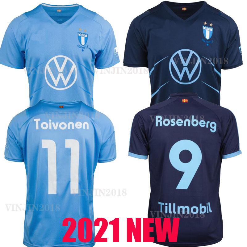 

21 22 Malmö FF soccer jersey 2021 2022 Malmo Camisetas Ola Toivonen Anders Christiansen Isaac Kiese Thelin Markus Rosenberg Jonas Knudsen ho, Away