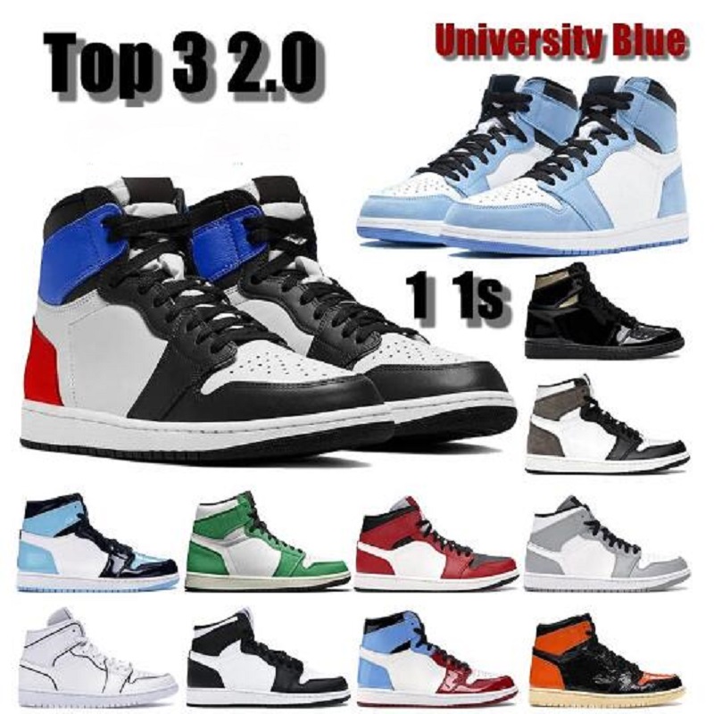 

2021 men jumpman 1 high OG University Blue shoes 1s Colores Vibras dye Pine Hyper Royal pink women sneakers Silver Toe trainers Court Purple Sports, # 21