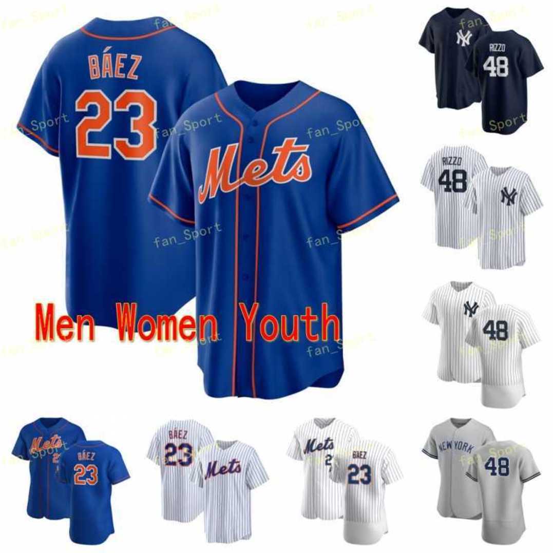 

23 Javier BÃ¡ez Baez Baseball Jerseys 48 Anthony Rizzo Flexbase Cool Base Team Blue White Red Gray Grey Men Women Youth, Blue;black