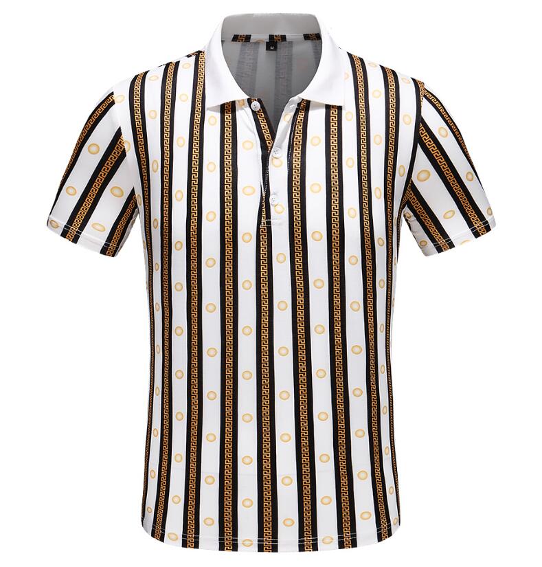 

Free transport of high-quality cotton Polo shirt Summer, 2021ss, European American short-sleeved T-shirt fashion and casual printed M-3XL#02, 02