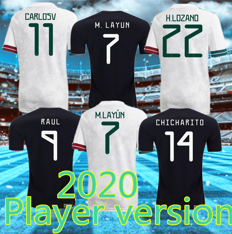 

Player version 2021 TOP Mexico soccer jerseys home away Camisetas 20 21 SANTOS football shirts Men + Kids kit uniforms maillots near me, Black;yellow