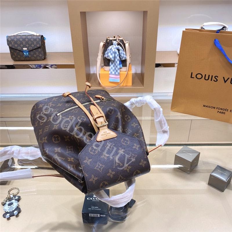 

LB1 Designer LV LOUIS VITTON Bags Presbyopia Casual Brown Backpack Fashion paris brand Luxury genuine leather monogram Backpack