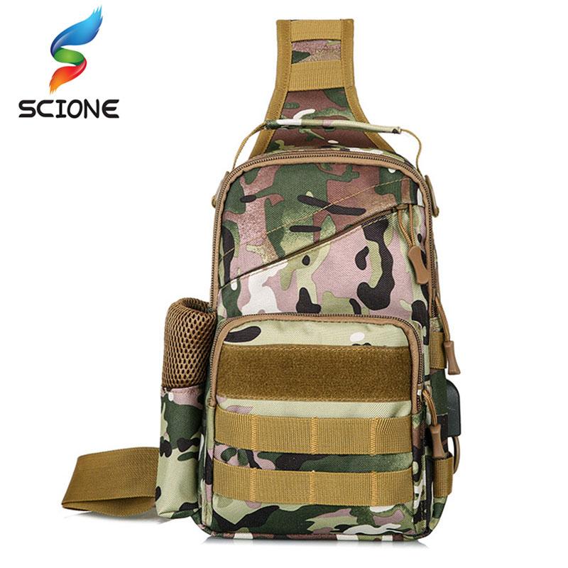 

Charging Tactical Camflouage Chest Bag Waterproof Handbag Single Shoulder Backpack Outdoor Hiking Huntting Climbing XA251Y Bags