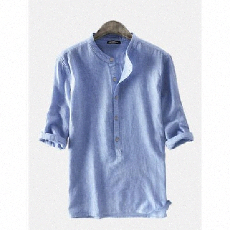 Hommes 100% coton Chemises à rayures Casual Fit t-shirt T-shirts Plage de vacances Tee Tee Tee Chemisier N0RY #