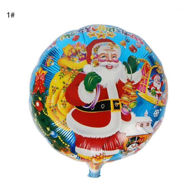 

Party Decoration 10pcs18inch Round Aluminum Film Merry Christmas Balloons Santa Clause Snowman Tree Year