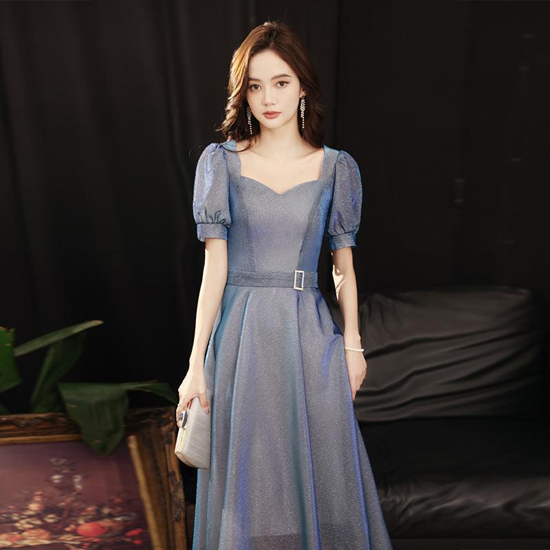 

Ethnic Clothing Sexy Prom Dresses 2021 Long Square Neck A-Line Evening Gown Vestido De