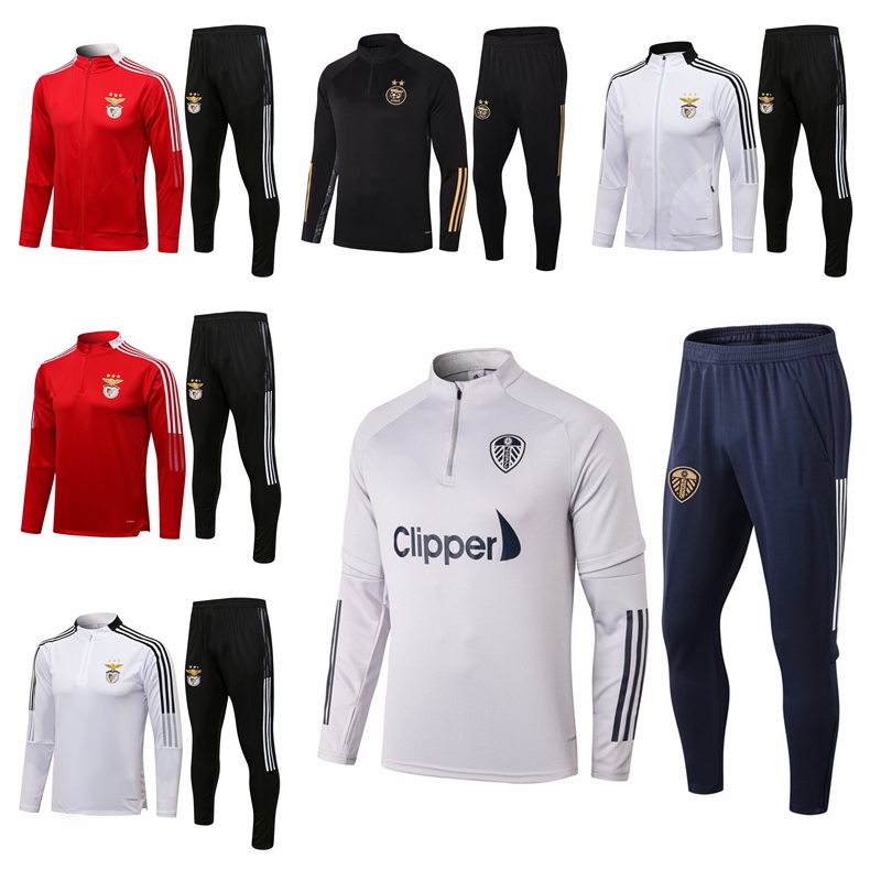 

2122 Wandereres Wolves Leicesters City AIKs Algeriaes Leeds United mens football training suit soccer jerseys tracksuits jacket jogging sets, Gray