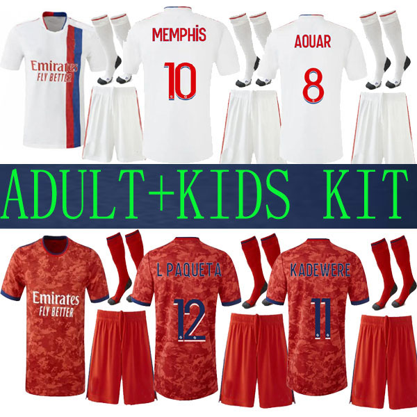 

21 22 Maillot Lyon 2021 ADULT KITS Soccer JerseyS Olympique Lyonnais KIDS KIT SET 4 TH 2022 OL football shirts TRAORE MEMPHIS men equipment BRUNO udsd, Home kids kit