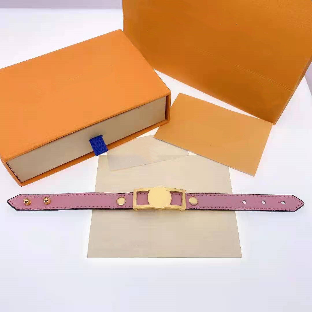 

Unisex Bracelet Fashion Belt Bracelets for Man Woman Jewelry Adjustable Bracelet Fashion Jewelry 4 Color with BOX