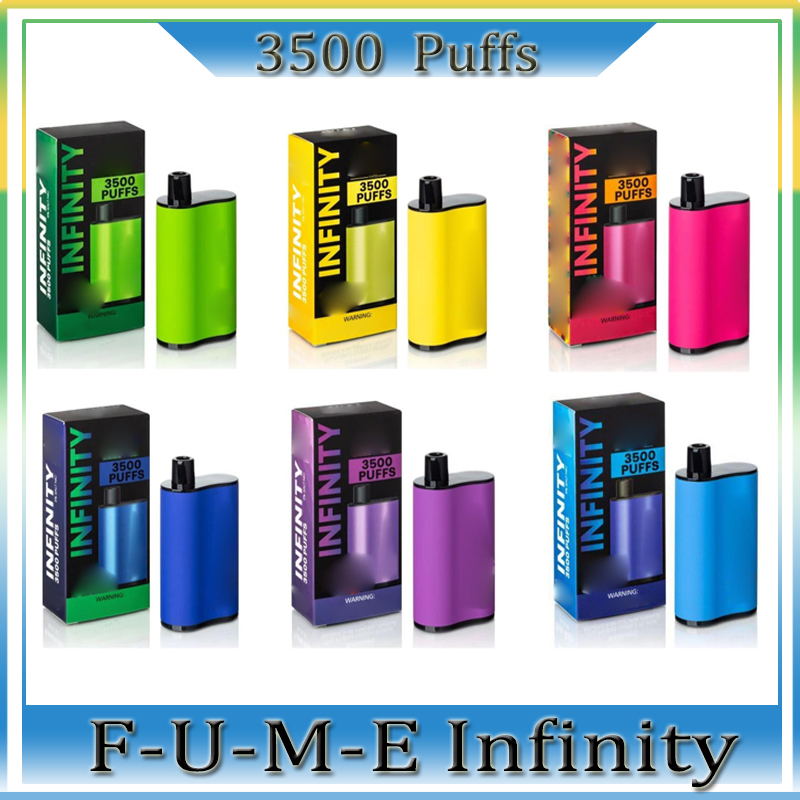 

Fumed INFINITY Disposable E cigarettes 1500mah Battery Capacity 12ml With 3500 puffs Extra ULTRA Vape Pen 100% High Quality Vapors Vs Elf Bar