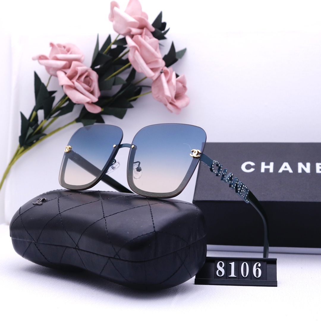 

new Fashion high quality Designer Sunglasses High Quality Designer Brand Polarized lens Sun glasses Eyewear For Women eyeglasses metal frame 548 cha 8106