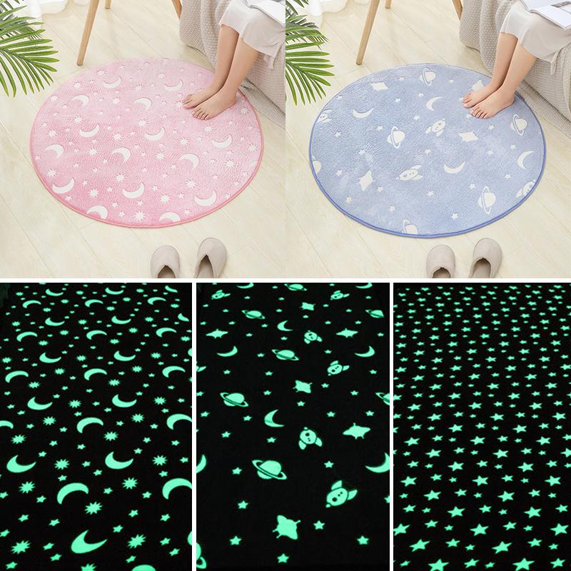 

Carpets Ultra Soft Fluffy Carpet For Living Room Luminous Shag Rug Faux Fur Non-Slip Printed Floor Bedroom Kids Baby Mats