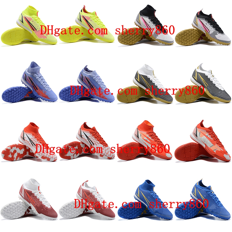 

Designer Soccer Shoes Superfly 8 Academy TF IC Cleats Mens Neymar Cristiano Ronaldo CR7 Football Boots Indoor Turf, As picture 12