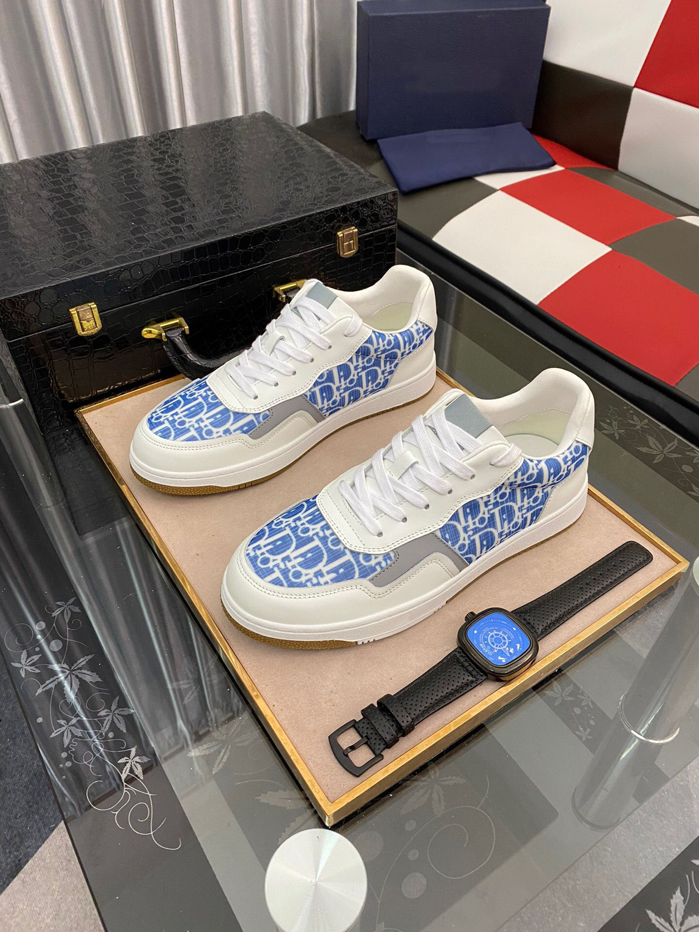 

New 2021 Men Fashion Comfortable Outdoor Sneakers Brand Breathable Running Flats Mens Platform Sports Trainers Shoes Size 38-44, Blue