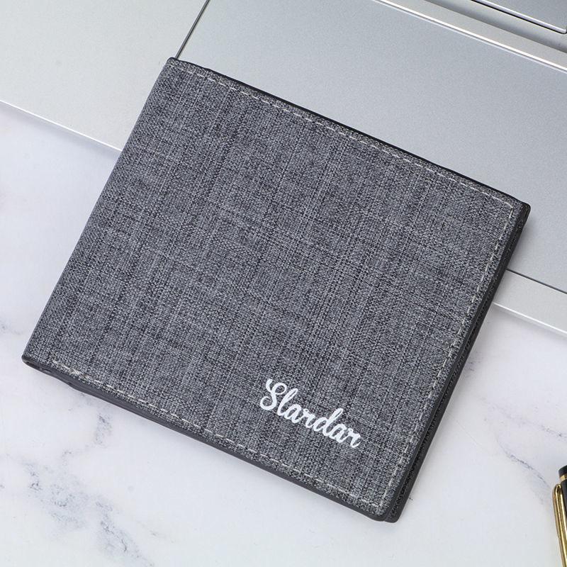 

Wallets Wallet Men's Canvas Card Purse Carteira Masculina, Black