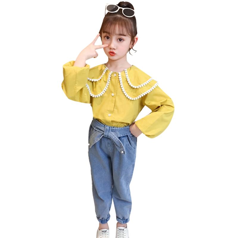 

Clothing Sets Girls Clothes Blouse + Jeans Children's For Spring Autumn Casual Style Kid, 0699183-1
