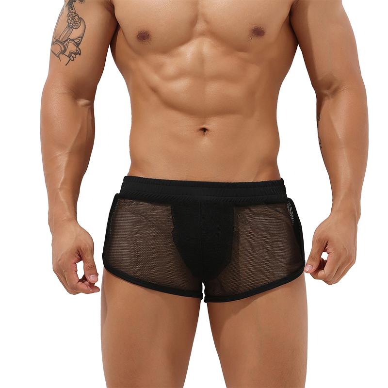 

Men's Shorts Summer Boxers Mesh Men Solid Breathable And Comfortable Home, C27-5
