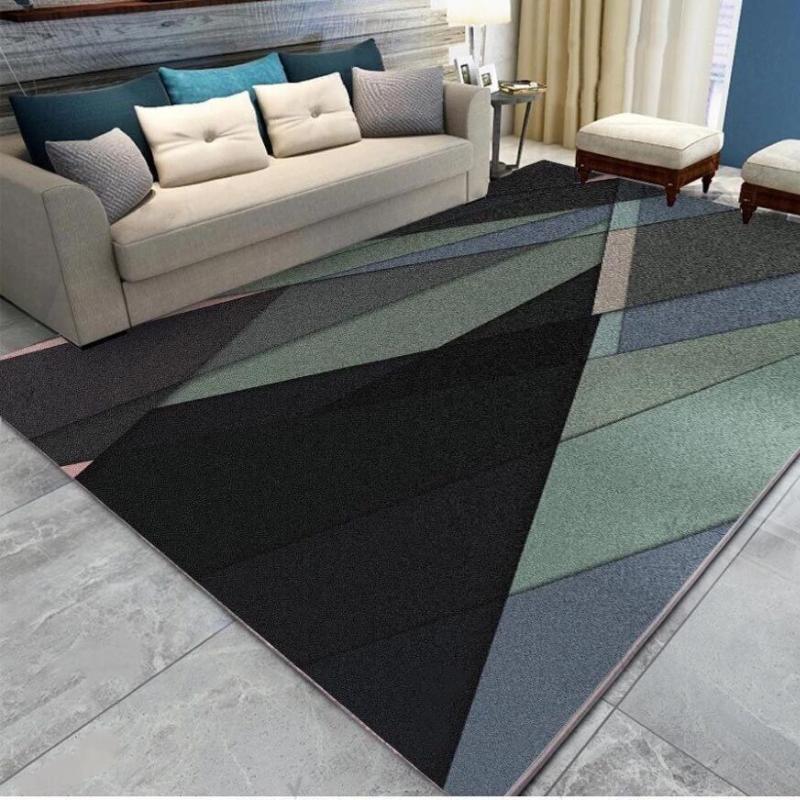 

Carpets Fashionable Modern Minimalist Geometric Carpet Bedroom Living Room Decoration Non-slip Floor Mats Kitchen Bathroom, Yellow