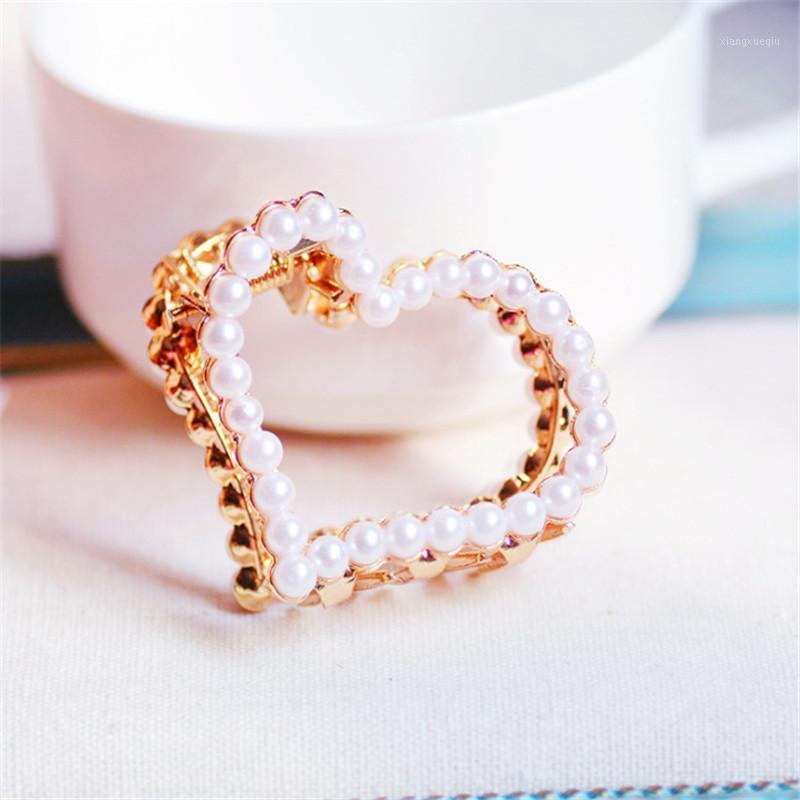 

Hair Clips & Barrettes Gold Color Hairpins With Pearls Jewelry High Quality Rhinestone Crab Clip Wedding Accessories, Golden;silver