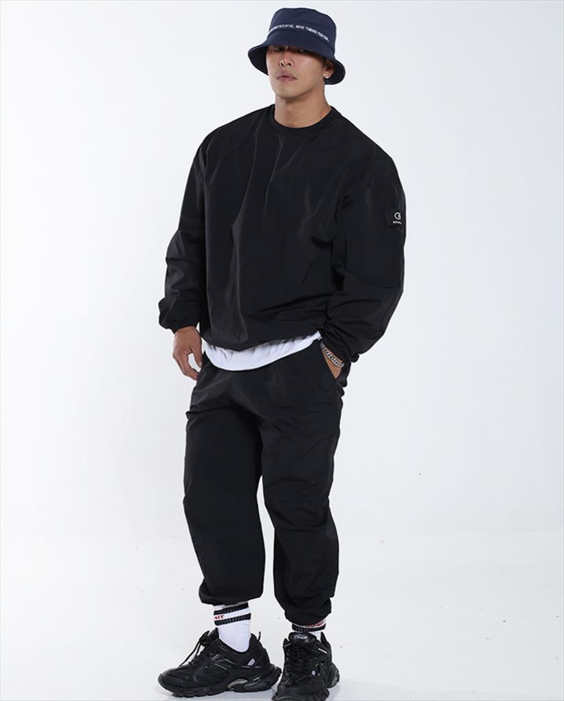 

track suits jogger clothing mens tracksuit casual loose hoodie sweatpants sets hip hop workout sweatshirt outfit set, Gray