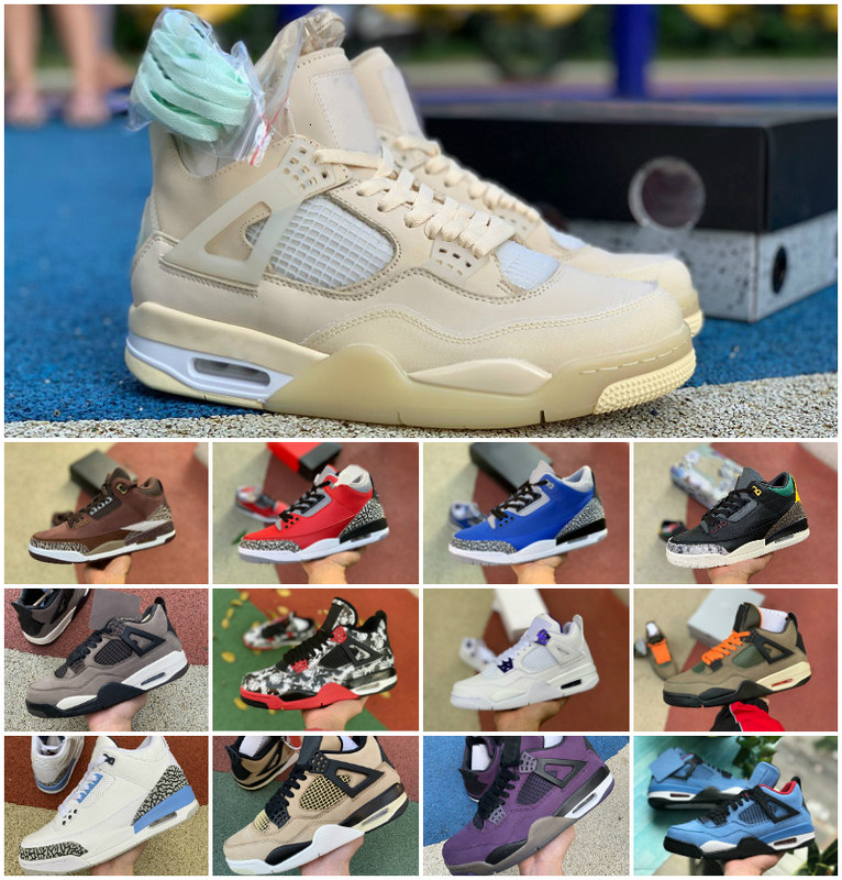 

UNDEFEATED X Travi Scots 4s 4 Mens Basketball Shoes 3 Bred UNC Cement Rasta Raptors White Sail Retroes Varsity Royal Sneakers, Shoes 018