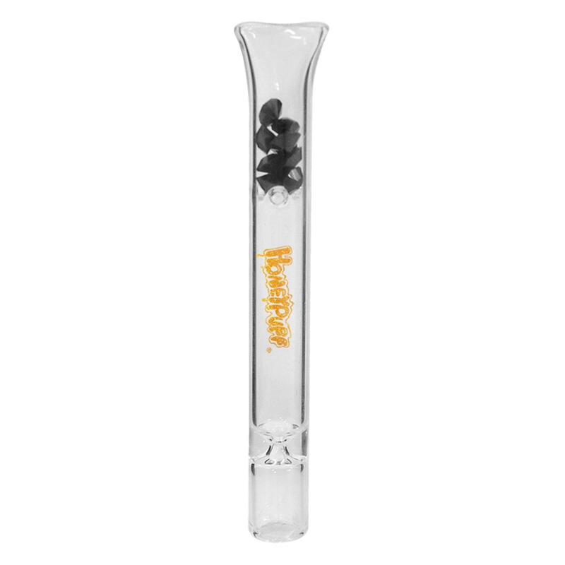 

HONEYPUFF Smoking Glass One Hitter Pipe Bat With Diamond Design 103mm Mouth Filter Tips Cigarette Mouthpiece Rolling Steamroller Tobacco Rhi