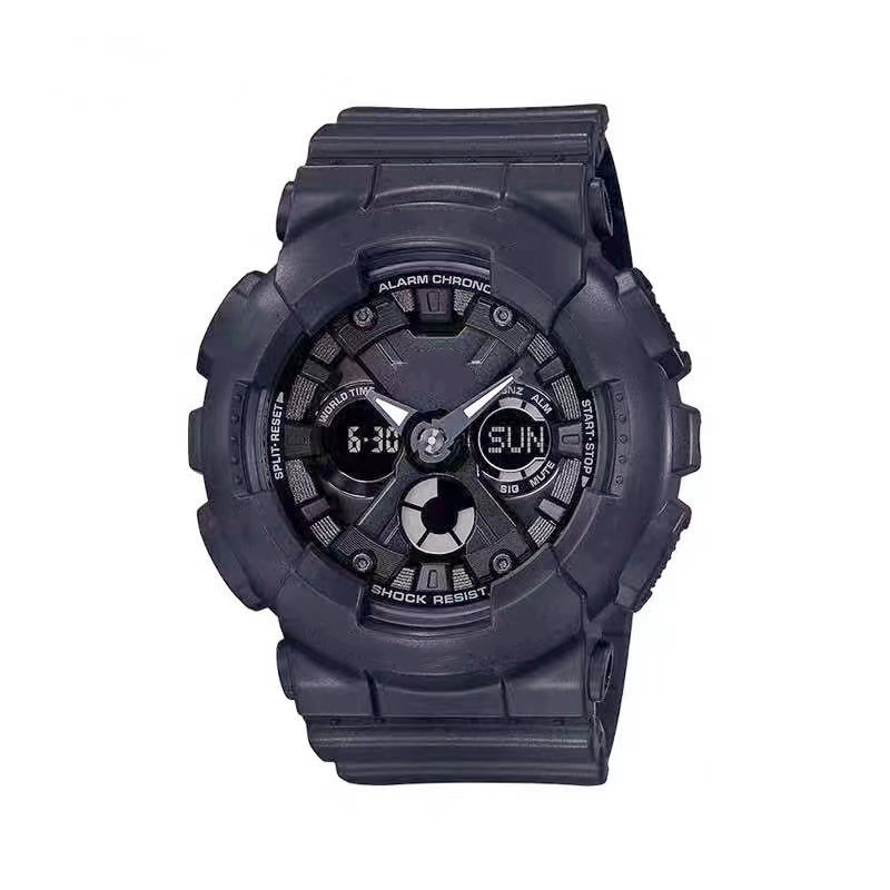 

Casual Ladies Baby Quartz 120 Watch, Waterproof and Shockproof, World Time LED Display, Automatic Hand Raise Light, High Quality, Slivery;brown