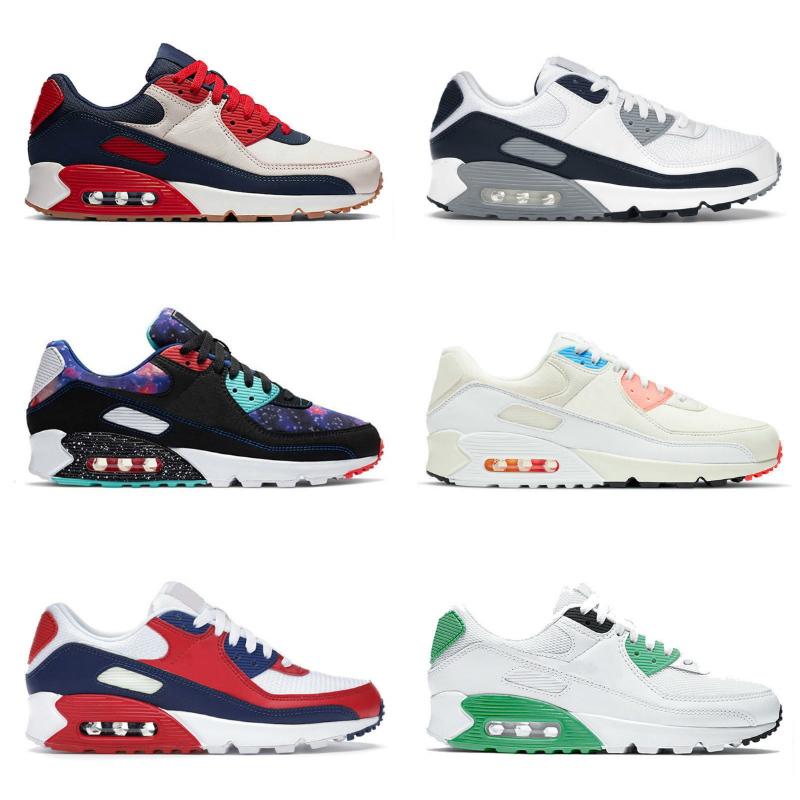 

High Quality Classic 90 90s Sports Shoes Mens Women Infrared Mash Leather Triple Black White Volt History Camo Green Grey Airs Dot Navy Blue Designer S002, Please contact us